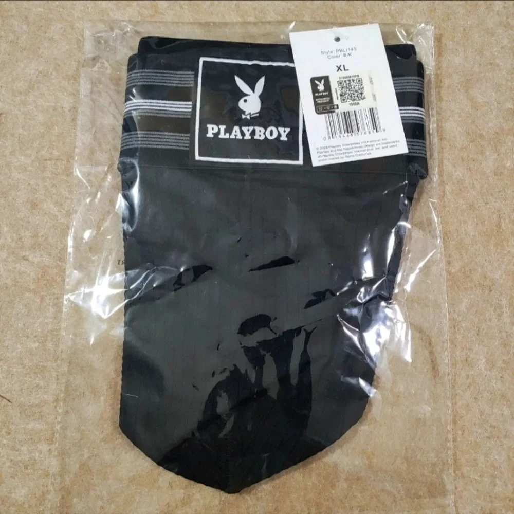 Playboy Men's Locker Room Classic Black Jockstrap XL -J
